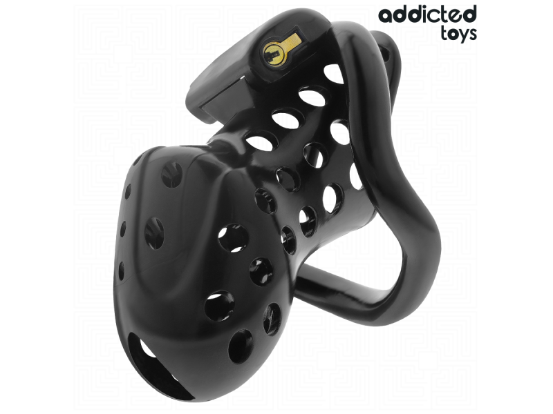 ADDICTED TOYS LOCKED - CHAINED HOLLOW PENIS CAGE 10.5 CM