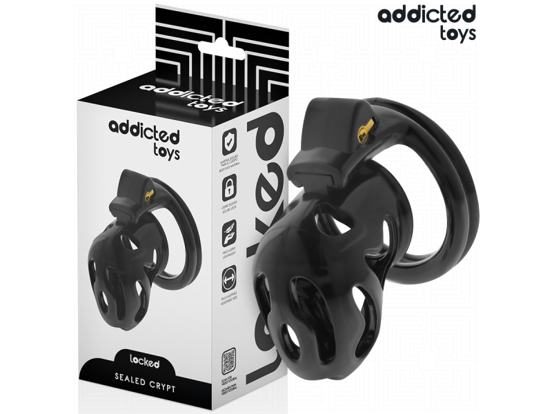 ADDICTED TOYS LOCKED - SEALED CRYPT PENIS CAGE 8 CM