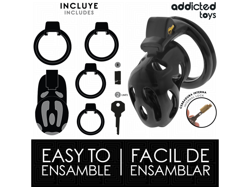 ADDICTED TOYS LOCKED - SEALED CRYPT PENIS CAGE 8 CM