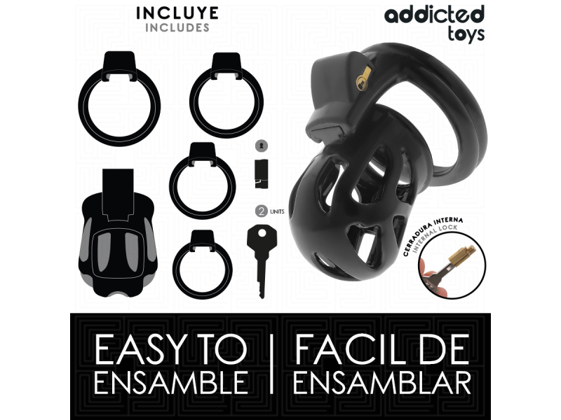 ADDICTED TOYS LOCKED - SILENT KEEP PENIS CAGE 7.5 CM