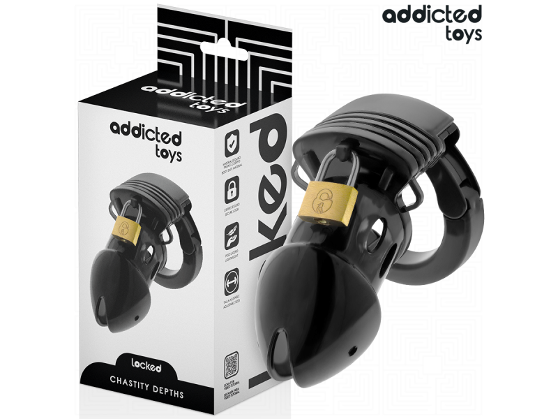 ADDICTED TOYS LOCKED - CHASTITY DEPTHS PENIS CAGE 7.5 CM