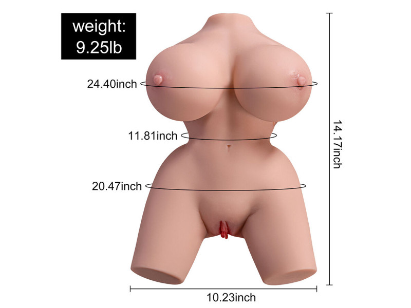 XISE - FRIEDA REALISTIC FEMALE TORSO WITH VIBRATION 36 CM