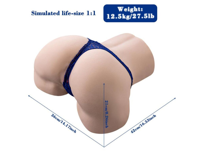 XISE - GINA MULTIPOSITION REALISTIC VAGINA MASTURBATOR WITH VIBRATION AND REMOTE CONTROL