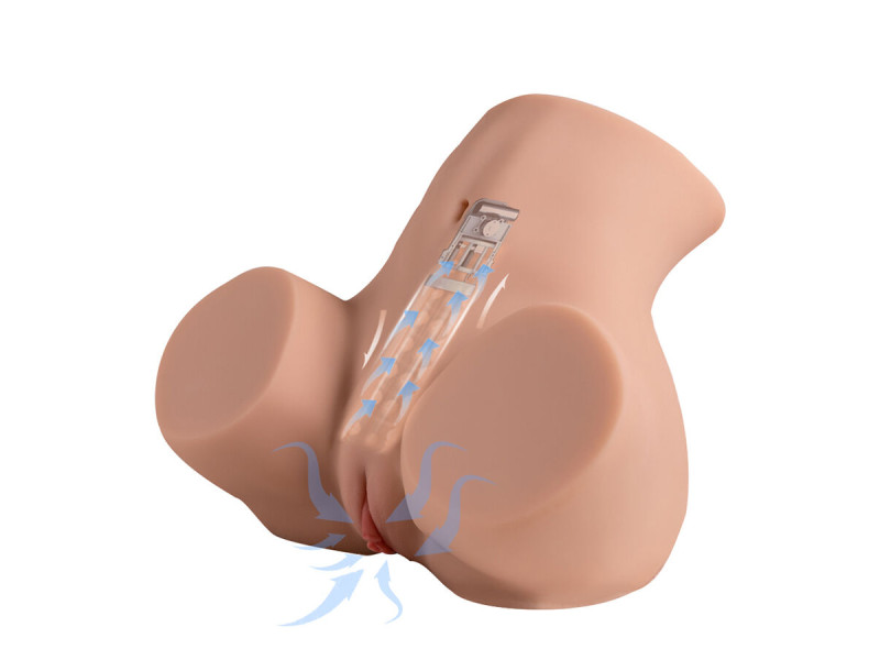 XISE - DANAE THRUSTING REALISTIC VAGINA MASTUBADOR WITH MULTI-POSITION VIBRATION