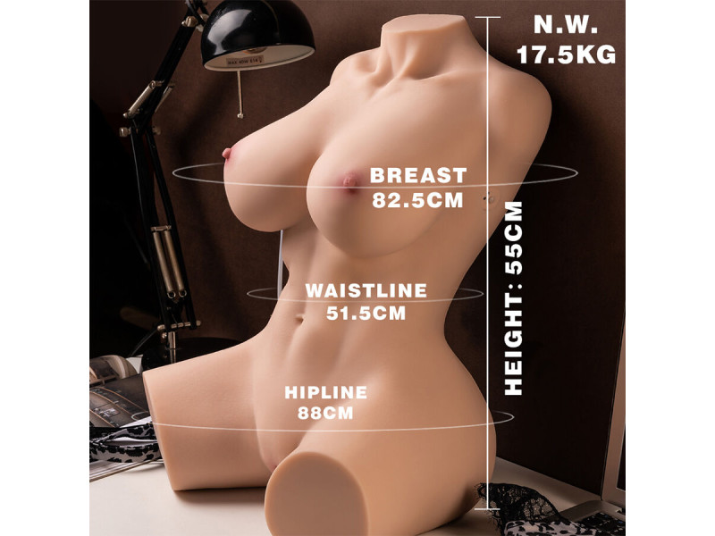 XISE - MURIEL FEMALE REALISTIC TORSO WITH THRUSTING 55 CM