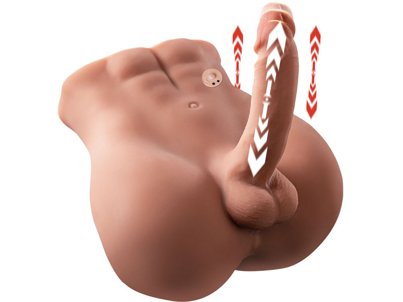 XISE - BERTLETT DILDO ASS REALISTIC DILDO AND ANUS MASTURBATOR FRONT POSITION WITH THRUSTING 18 CM