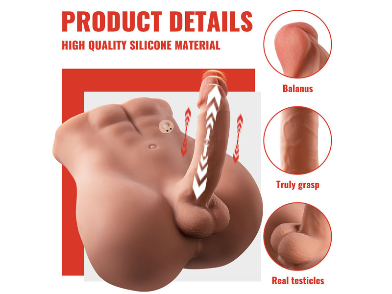 XISE - BERTLETT DILDO ASS REALISTIC DILDO AND ANUS MASTURBATOR FRONT POSITION WITH THRUSTING 18 CM