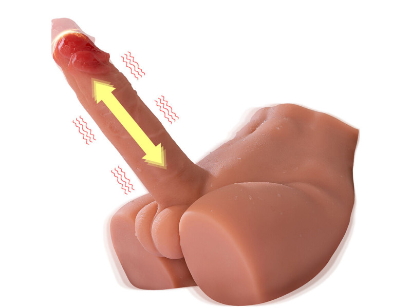 XISE - PEEL DILDO ASS REALISTIC DILDO MASTURBATOR FRONT POSITION WITH THRUSTING 17.5 CM