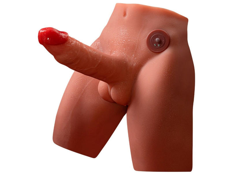 XISE - JASON REALISTIC DILDO MASTURBATOR WITH THRUSTING AND VIBRATION 17 CM