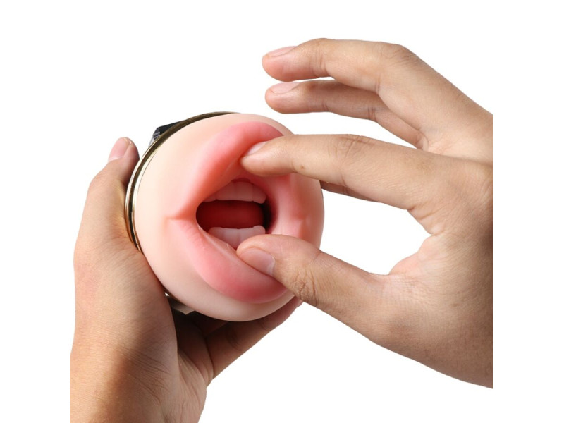 SHEQU - KAY DOUBLE MASTURBATOR WITH DUAL MOUTH AND VAGINA VIBRATION
