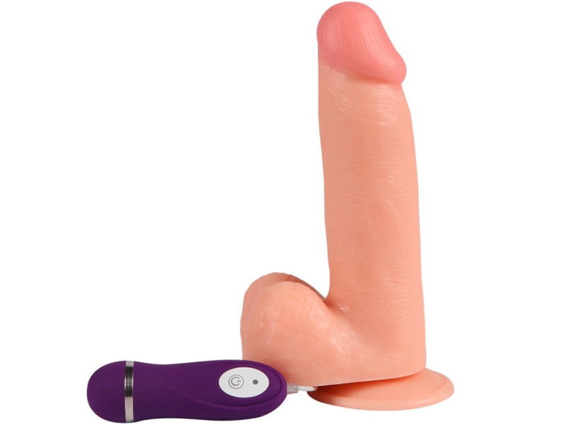 SHEQU - PHANTOM VIBRATING DILDO WITH REMOTE CONTROL 20 CM