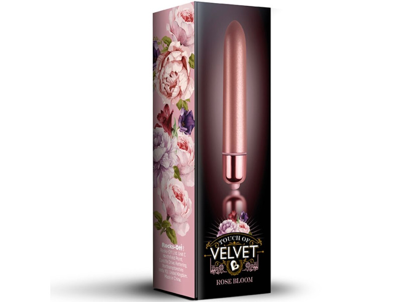 ROCKS-OFF - VIBRATING BULLET TOUCH OF VELVET ROSE BLOOM 10 SPEEDS