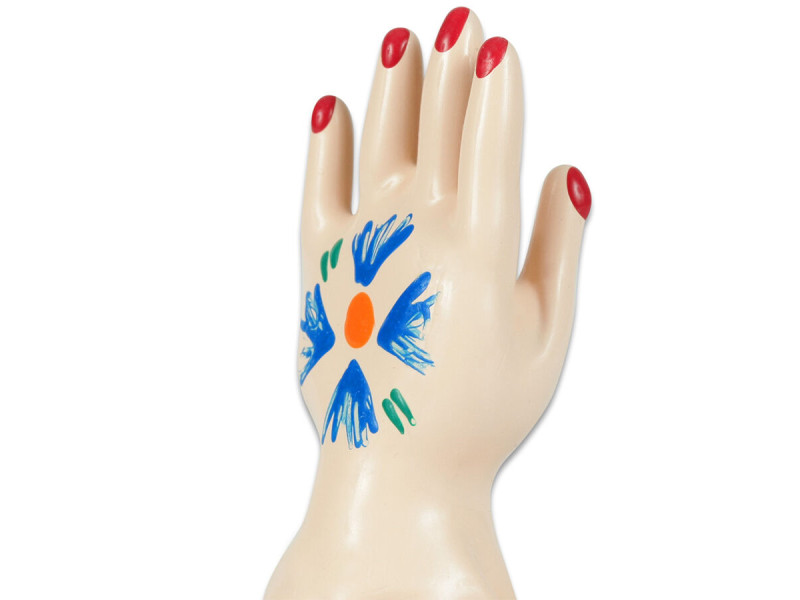 CONDOMERIE - HANDPAINTED NOVELTY CONDOMS HAND MODEL 1