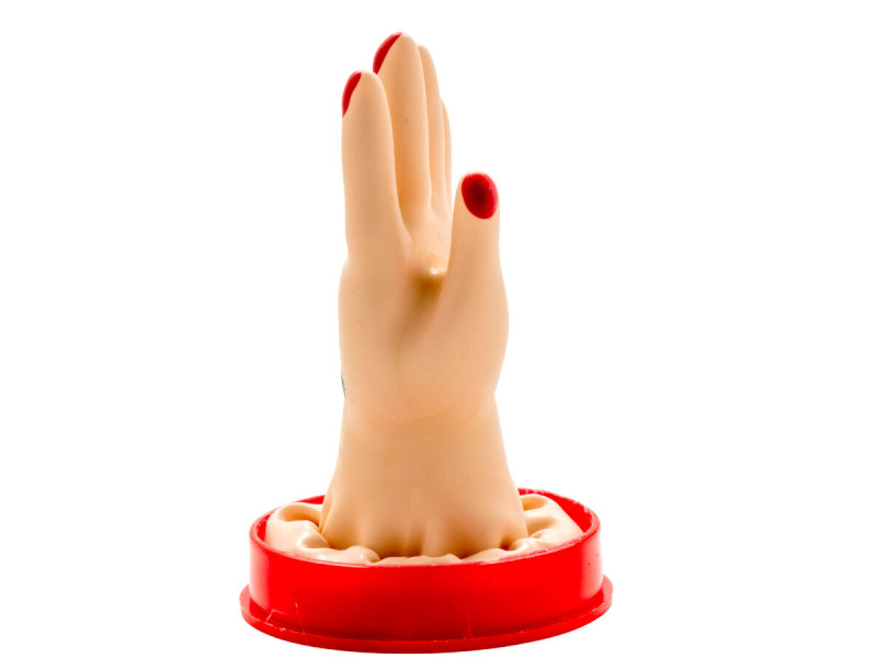 CONDOMERIE - HANDPAINTED NOVELTY CONDOMS HAND MODEL 1