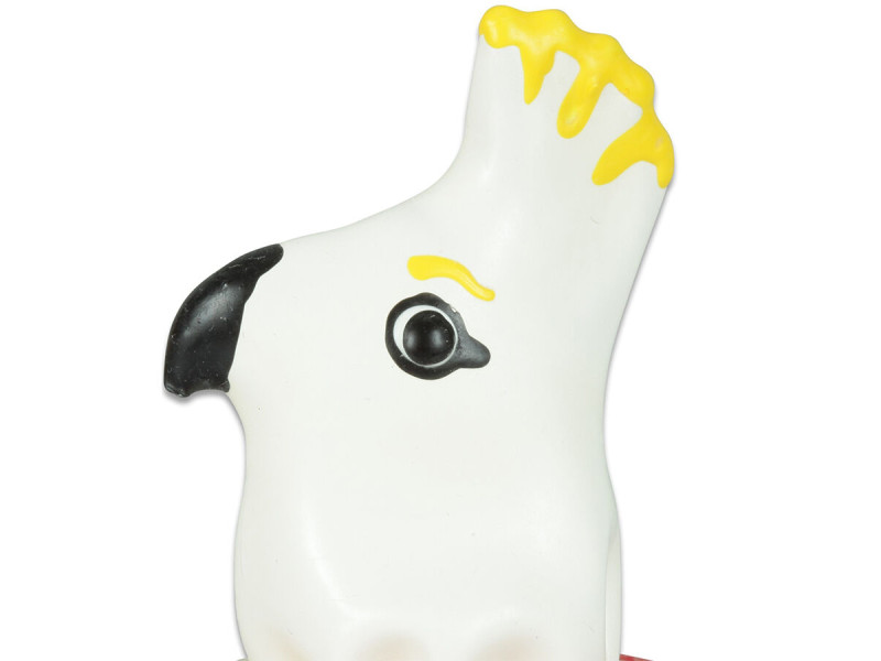 CONDOMERIE - HANDPAINTED NOVELTY CONDOMS PARROT WHITE