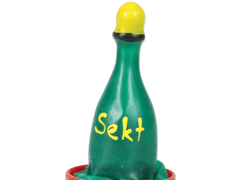 CONDOMERIE - HANDPAINTED NOVELTY CONDOMS CHAMPAGNE