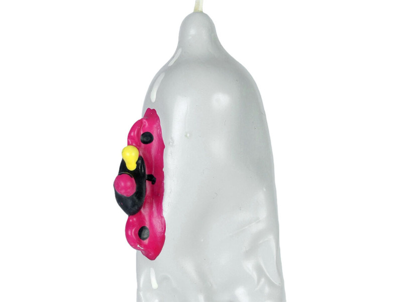 CONDOMERIE - HANDPAINTED NOVELTY CONDOMS MOTORBIKE XL