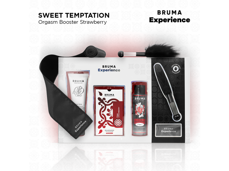 BRUMA XPERIENCE - SWEET STRAWBERRY TEMPTATION KIT WITH ORGASM ENHANCER