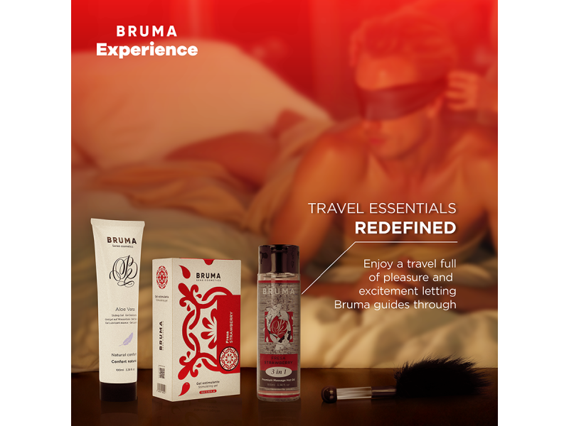 BRUMA XPERIENCE - SWEET STRAWBERRY TEMPTATION KIT WITH ORGASM ENHANCER