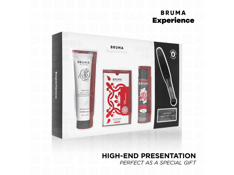 BRUMA XPERIENCE - SWEET STRAWBERRY TEMPTATION KIT WITH ORGASM ENHANCER