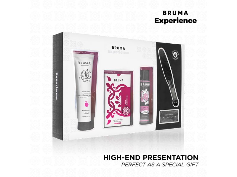 BRUMA XPERIENCE - SWEET GUM TEMPTATION KIT WITH ORGASM ENHANCER