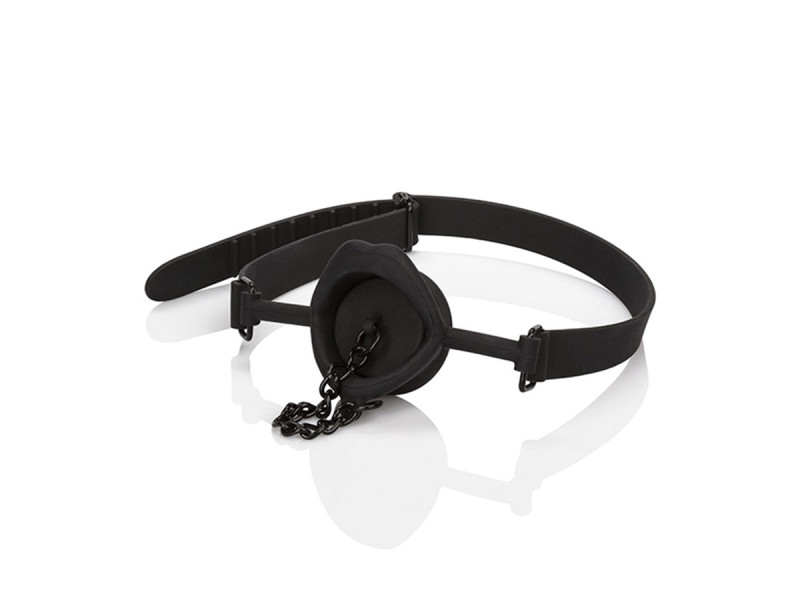 CALEXOTICS - SCANDAL GAG WITH BLACK SILICONE PLUG