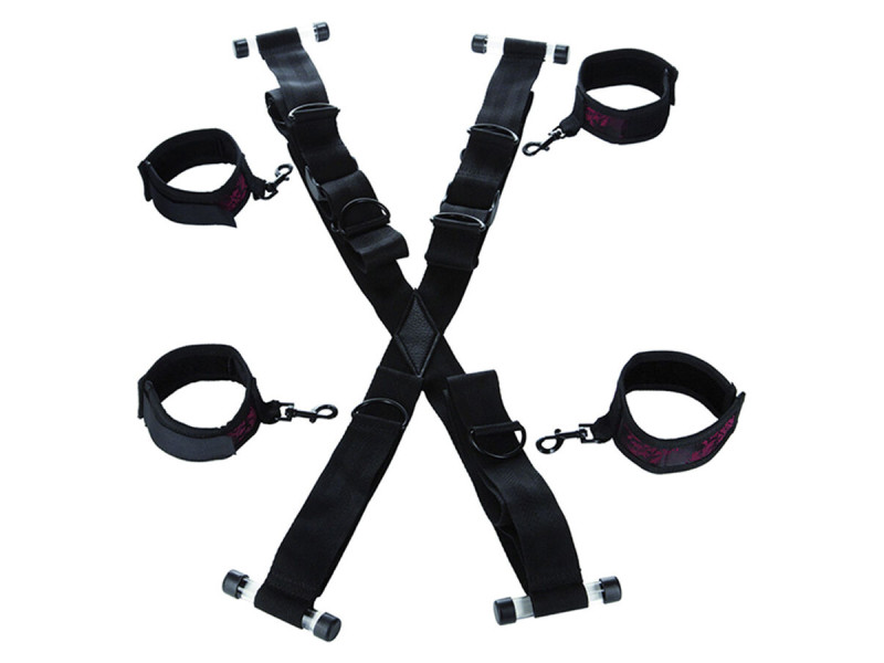 CALEXOTICS - SCANDAL CROSS-SHAPED DOOR HANDCUFFS