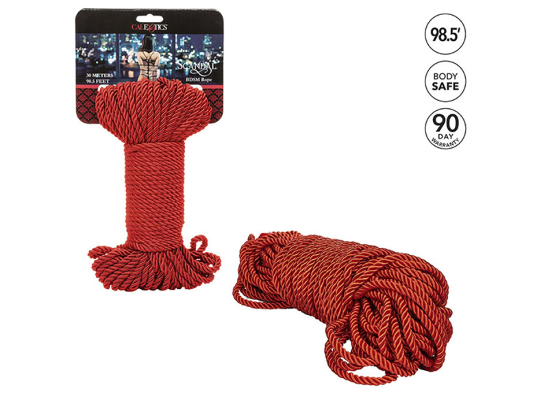 CALEXOTICS - SCANDAL RED BDSM ROPE 30 M