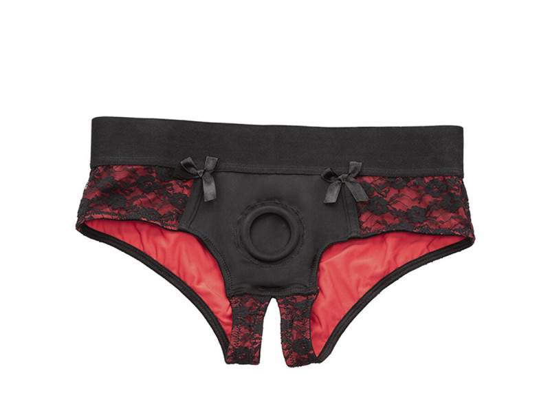 CALEXOTICS - SCANDAL SET OF CROTCHLESS PANTIES WITH DILDO SIZE L/XL