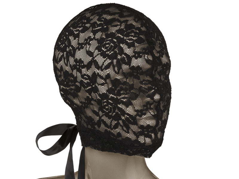 CALEXOTICS - SCANDAL BLACK LACE BALALAVA WITH BOW