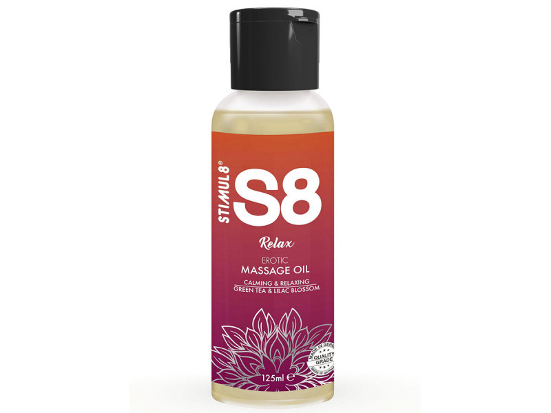 STIMUL8 - S8 RELAX GREEN TEA MASSAGE OIL 125 ML