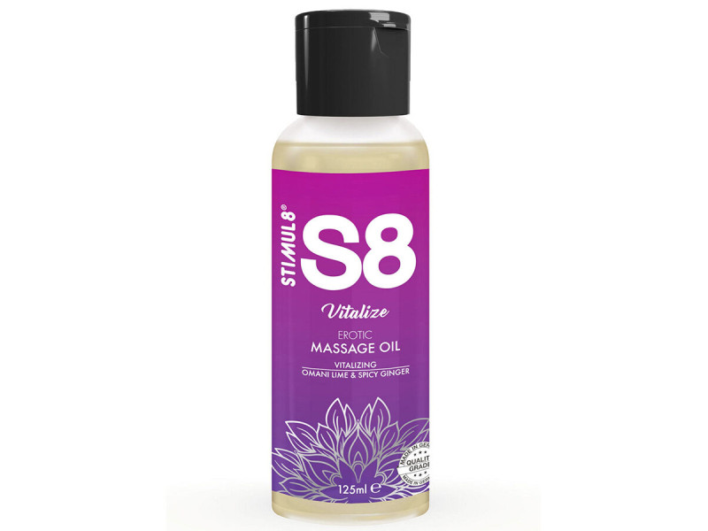 STIMUL8 - S8 VITALIZE LIME MASSAGE OIL 125 ML