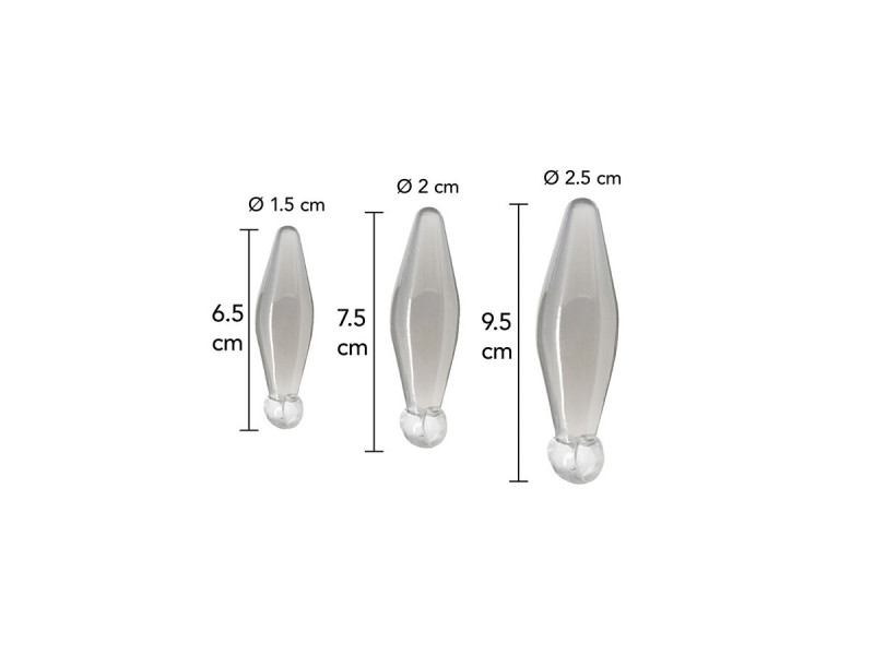 TOYJOY - ANAL PLAY 3-PIECE TRANSPARENT FINGER RIMMER
