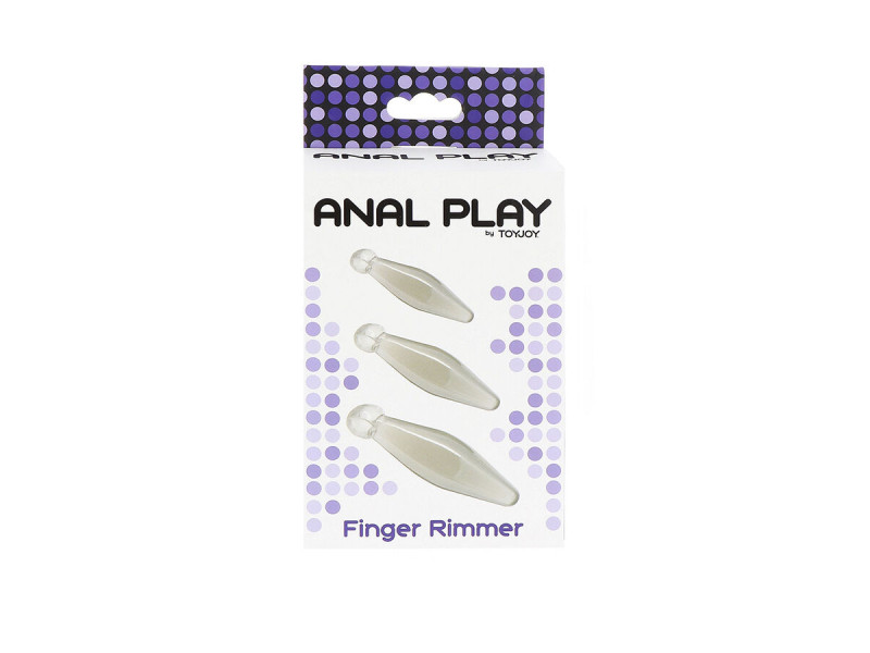 TOYJOY - ANAL PLAY 3-PIECE TRANSPARENT FINGER RIMMER