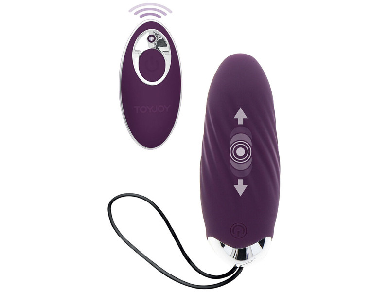 TOYJOY - HAPPINESS KNOCK KNOCK EGGSTAVAGANT VIBRATOR WITH REMOTE CONTROL PURPLE