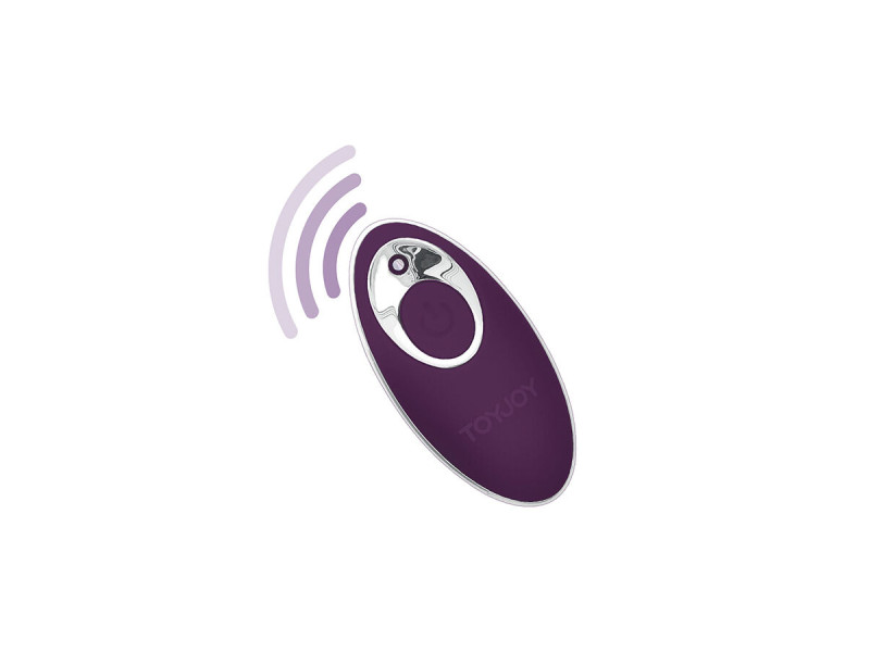 TOYJOY - HAPPINESS KNOCK KNOCK EGGSTAVAGANT VIBRATOR WITH REMOTE CONTROL PURPLE
