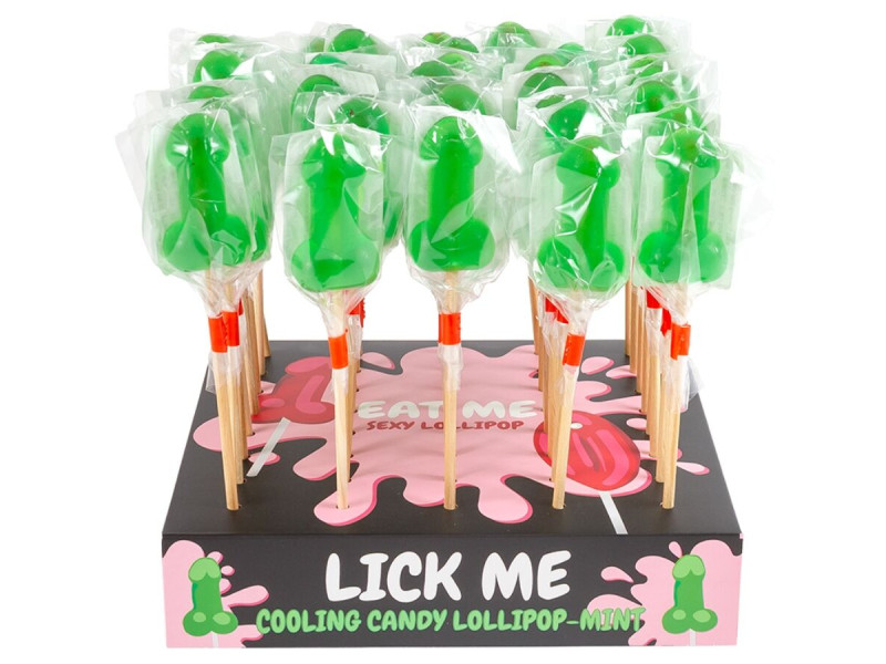 SECRETPLAY - MINT CANDY PENIS LOLLIPOP DISPLAY WITH COLD EFFECT (40 UNITS)
