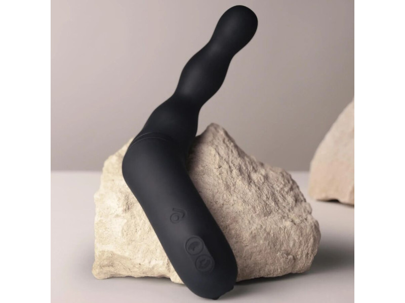 ROCKS-OFF - BLACK PROSTATE AND ANAL VIBRATOR ADAPTER