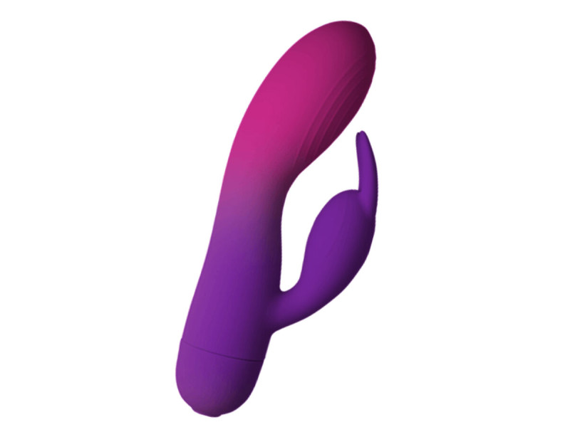 ROCKS- OFF - GLO- GIRL PURPLE RABBIT VIBRATOR
