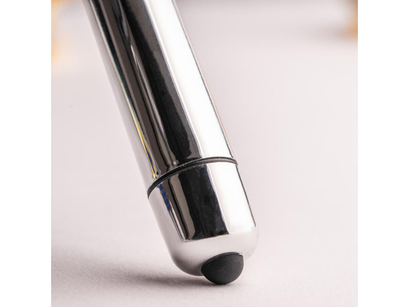 ROCKS-OFF - RO-80 CHROME VIBRATING BULLET SILVER