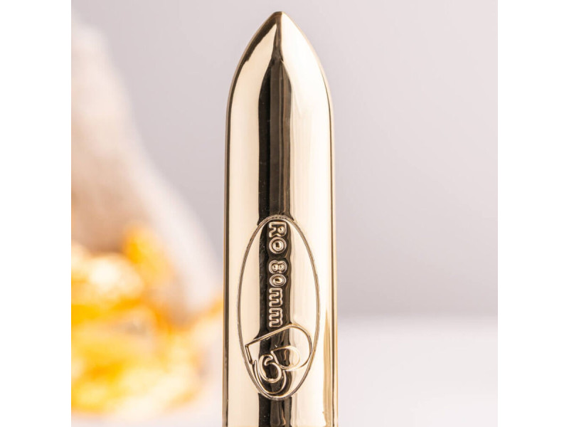 ROCKS- OFF - RO-80 CHAMPAGNE GOLDEN VIBRATING BULLET