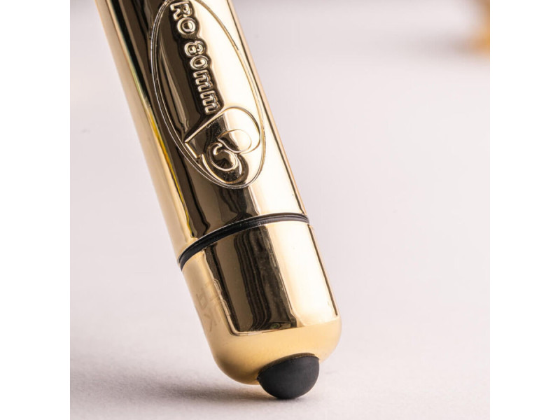 ROCKS- OFF - RO-80 CHAMPAGNE GOLDEN VIBRATING BULLET