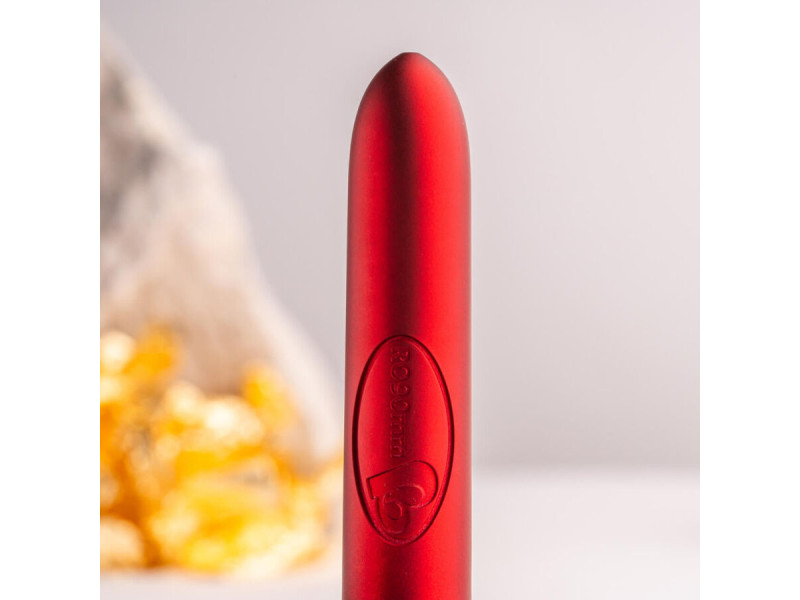 ROCKS-OFF - RO-90 SCARLET VELVET VIBRATING BULLET RED
