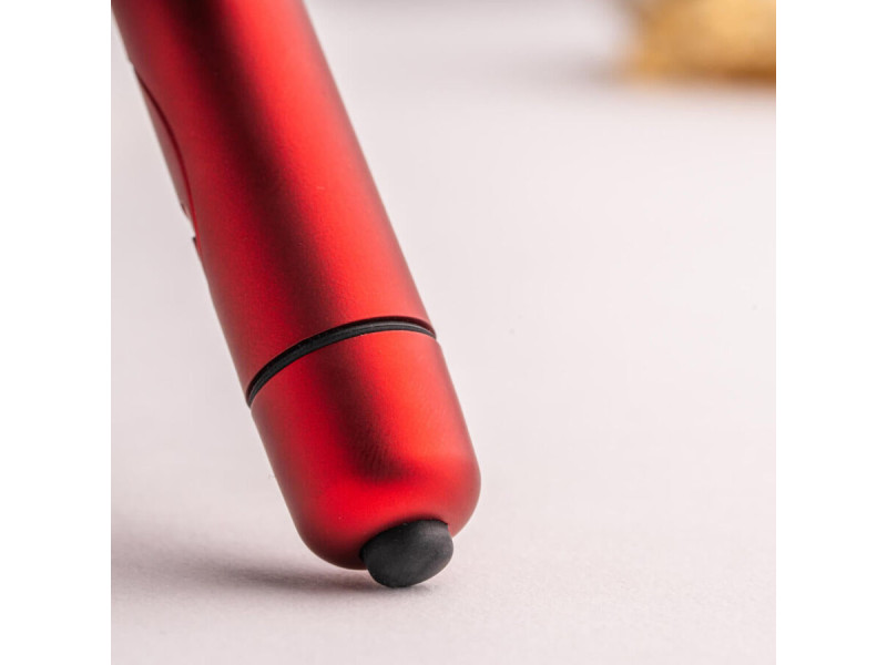 ROCKS-OFF - RO-90 SCARLET VELVET VIBRATING BULLET RED