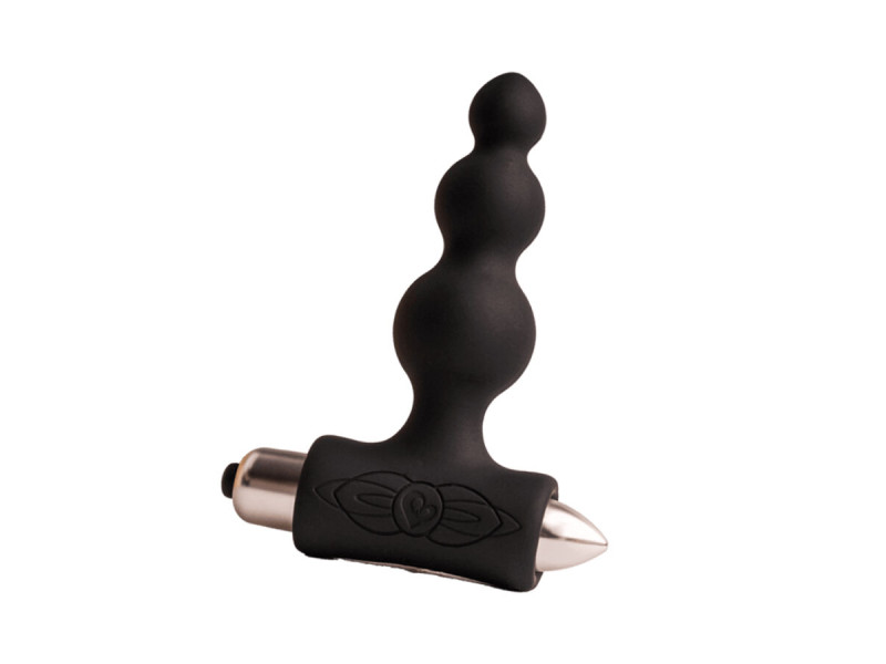ROCKS- OFF - PETITE SENSATIONS BUBBLES ANAL PLUG VIBRATOR BLACK
