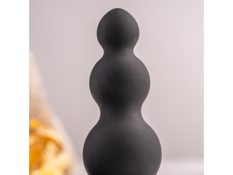 ROCKS- OFF - PETITE SENSATIONS BUBBLES ANAL PLUG VIBRATOR BLACK
