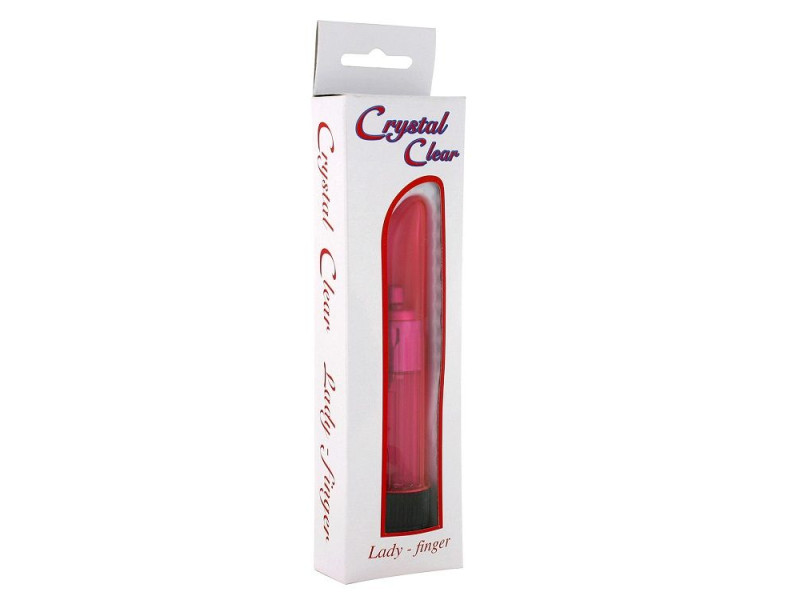 SEVEN CREATIONS - CRYSTAL CLEAR VIBRATOR LADY PINK