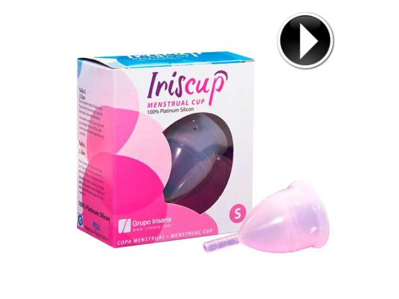 IRISCUP - SMALL PINK MONTH CUP A + FREE STERILIZER BAG