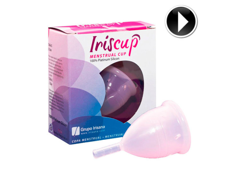 IRISCUP - LARGE PINK MONTH CUP + FREE STERILIZER BAG