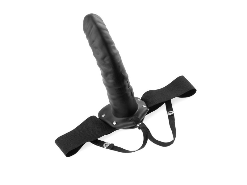 FETISH FANTASY SERIES - 19 CM HOLLOW STRAP-ON BLACK